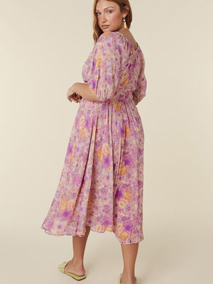 Hibiscus Lane Midi Dress - Southern Hippie
