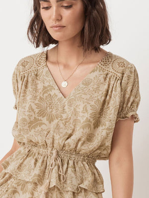 Lioness Cap Sleeve Blouse - Southern Hippie