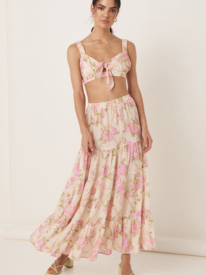 Rose Garden Tiered Skirt - Southern Hippie