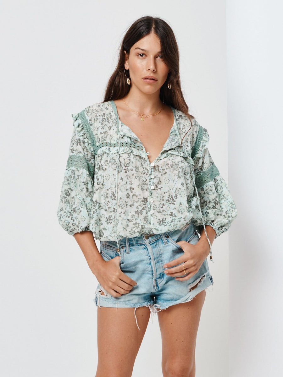 Valley Floral Blouse - Southern Hippie