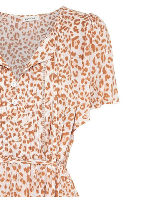 Zion Leopard Babydoll Mini Dress - Southern Hippie